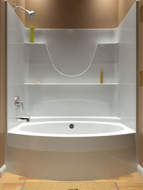 wide tub shower combo